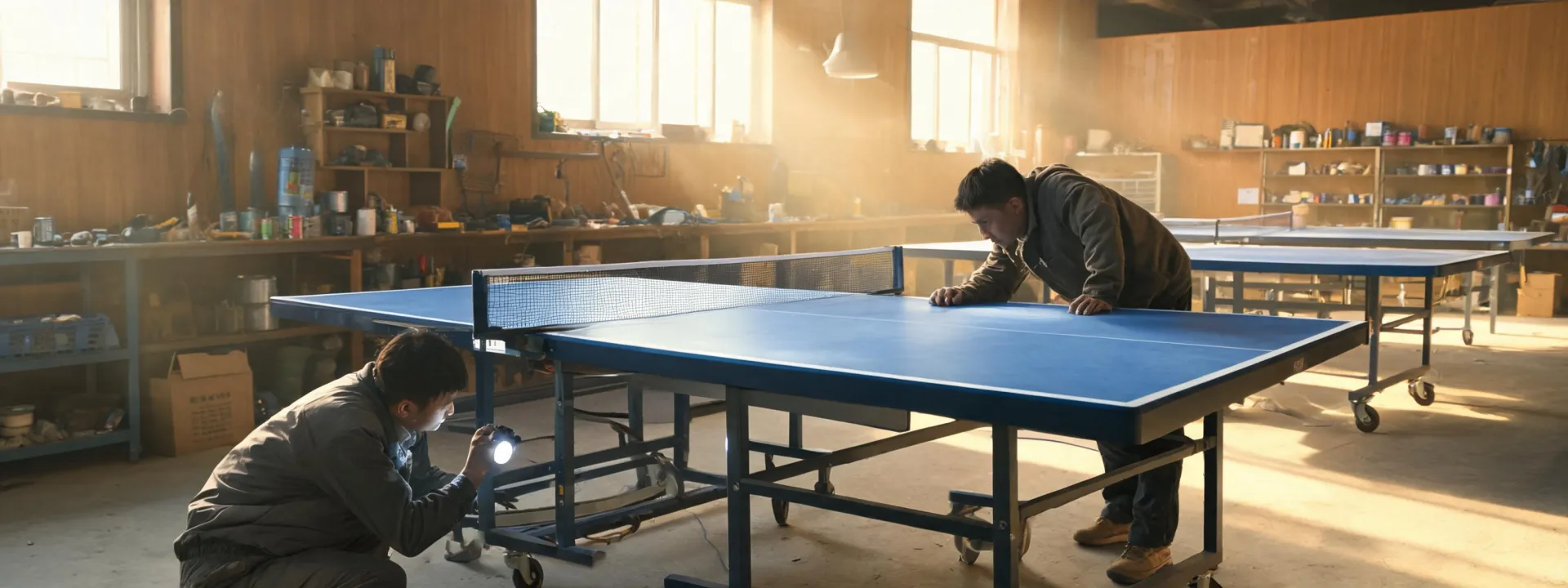 Table tennis equipment workshop