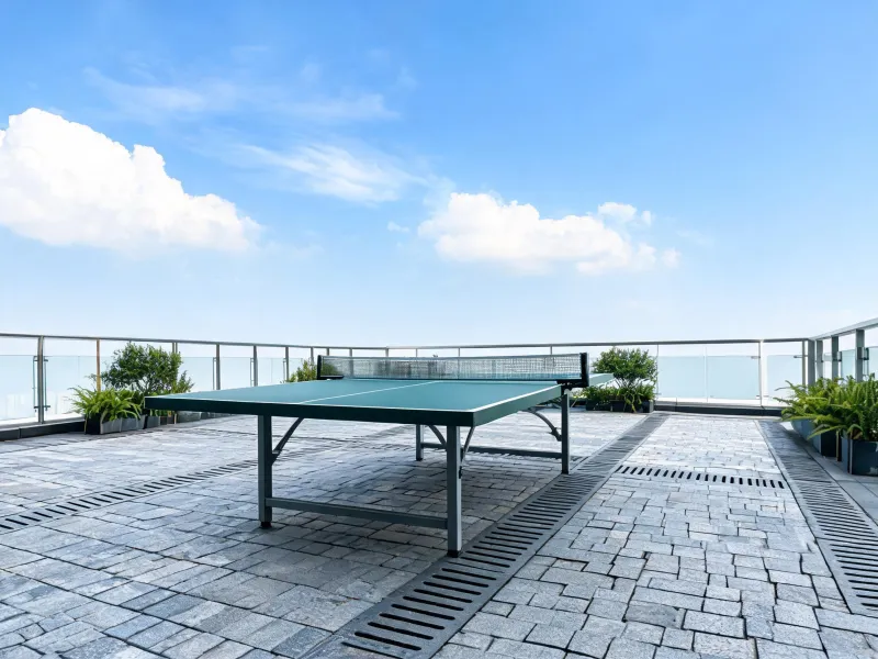 Outdoor table tennis terrace