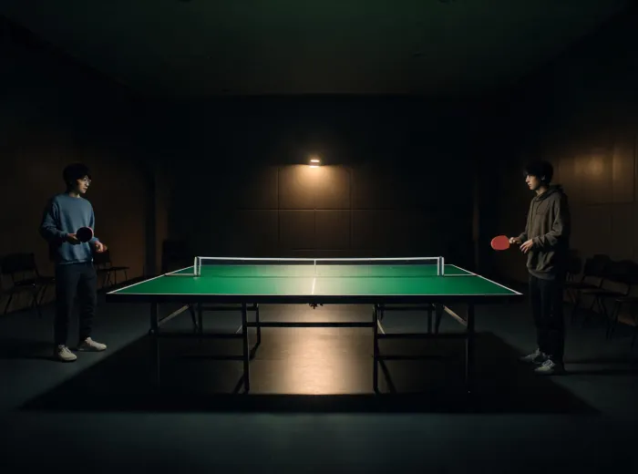 Quiet table tennis hour