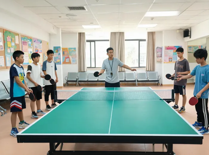 Youth table tennis coaching