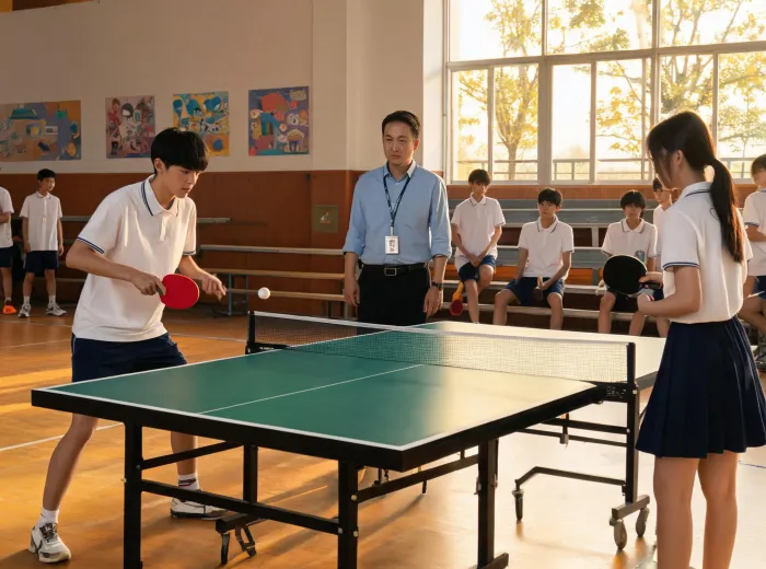 School table tennis activity