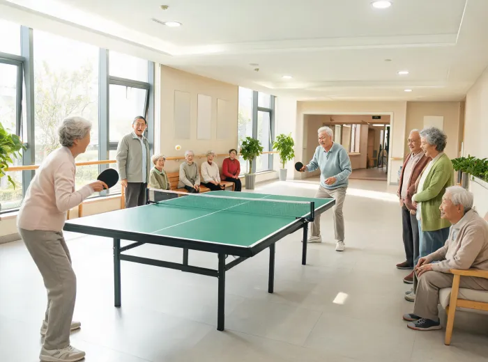 Senior table tennis program